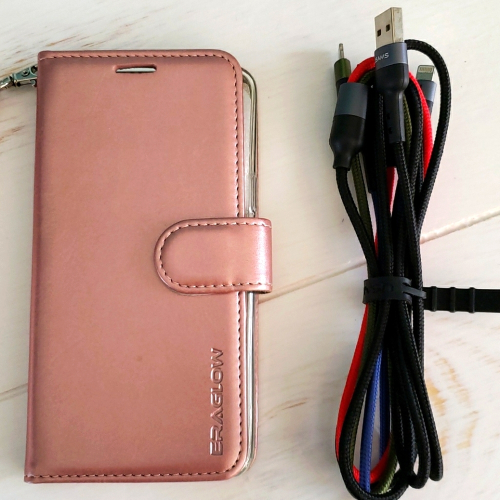 Iphone wallet and charger